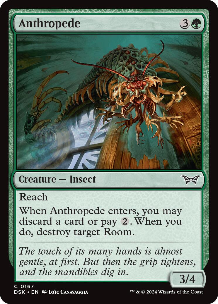 Anthropede [Duskmourn: House of Horror] | Cards and Coasters CA