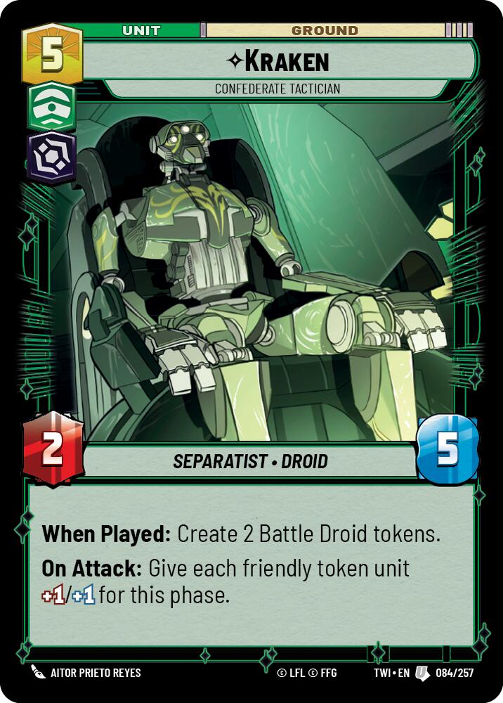 Kraken - Confederate Tactician (084/257) (084/257) [Twilight of the Republic] | Cards and Coasters CA