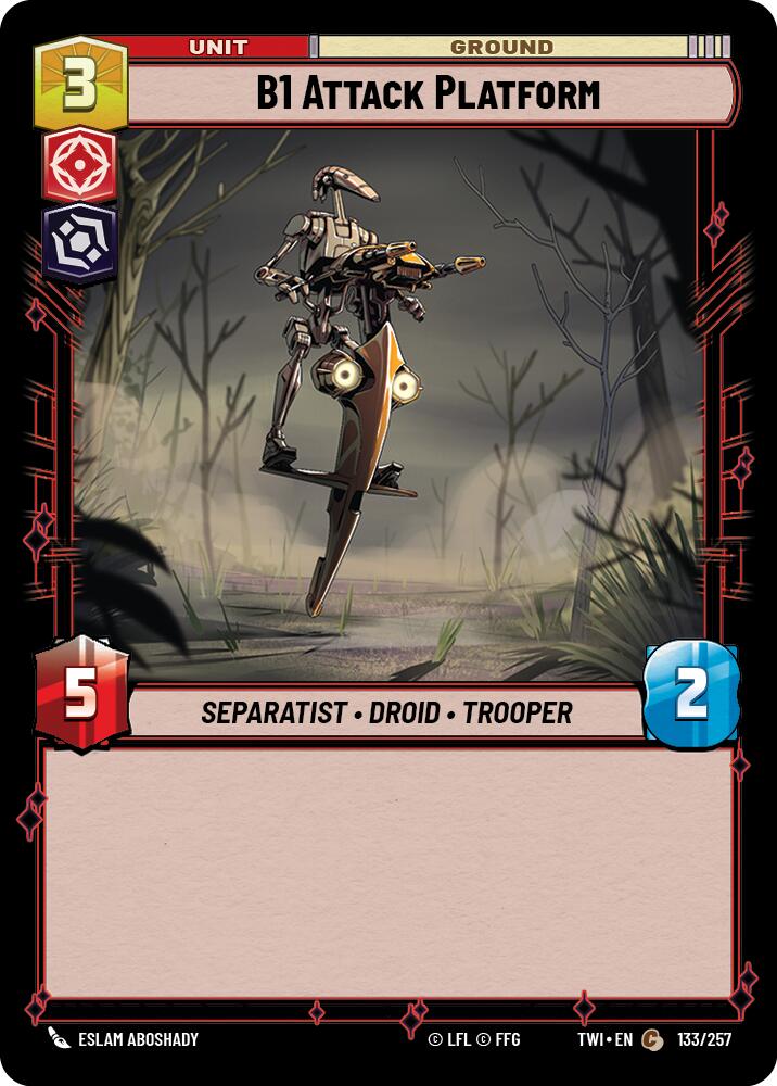 B1 Attack Platform (133/257) (133/257) [Twilight of the Republic] | Cards and Coasters CA