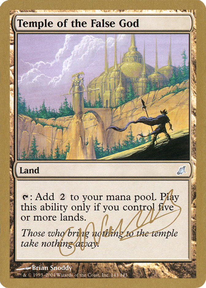 Temple of the False God (Gabriel Nassif) [World Championship Decks 2004] | Cards and Coasters CA