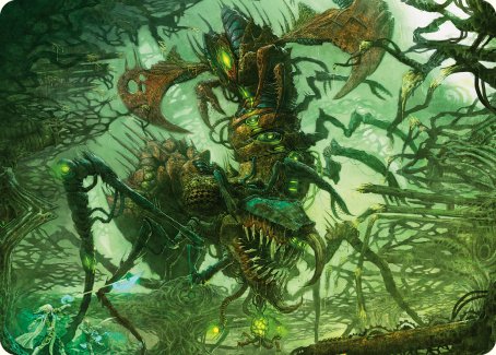 Skyscythe Engulfer Art Card [Phyrexia: All Will Be One Art Series] | Cards and Coasters CA