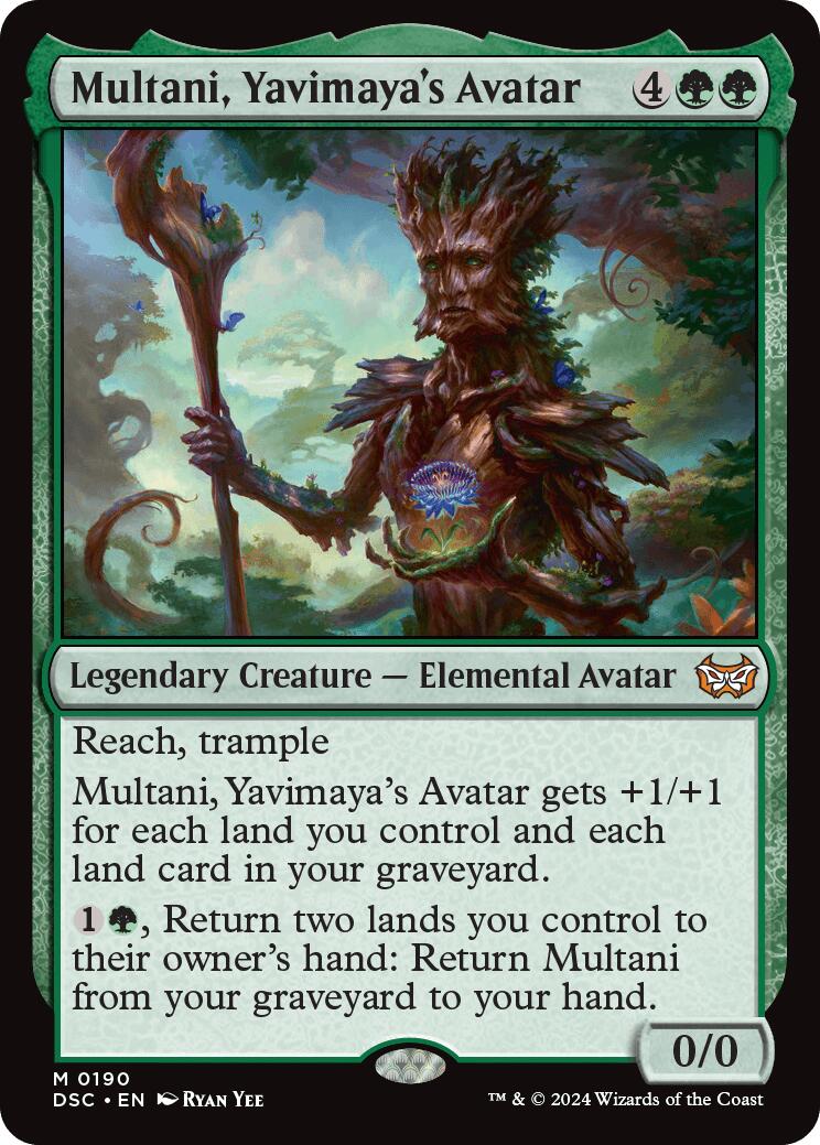 Multani, Yavimaya's Avatar [Duskmourn: House of Horror Commander] | Cards and Coasters CA