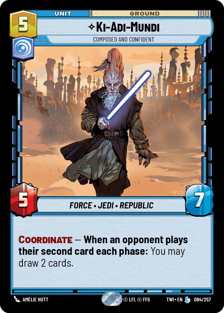 Ki-Adi-Mundi - Composed and Confident (064/257) (064/257) [Twilight of the Republic] | Cards and Coasters CA