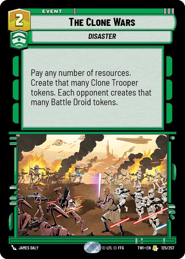 The Clone Wars (125/257) (125/257) [Twilight of the Republic] | Cards and Coasters CA