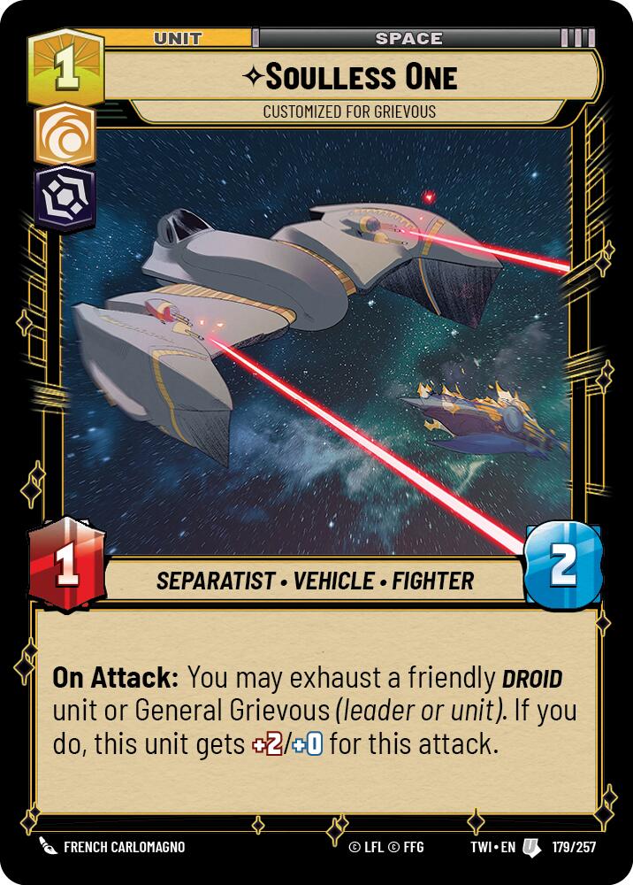 Soulless One - Customized for Grievous (179/257) (179/257) [Twilight of the Republic] | Cards and Coasters CA