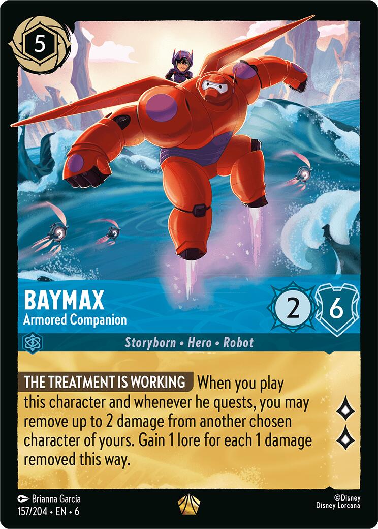 Baymax - Armored Companion (157/204) [Azurite Sea] | Cards and Coasters CA