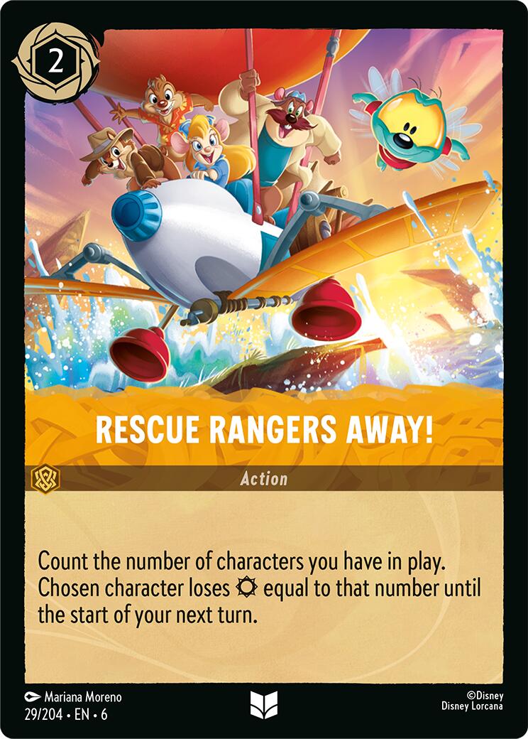 Rescue Rangers Away! (29/204) [Azurite Sea] | Cards and Coasters CA