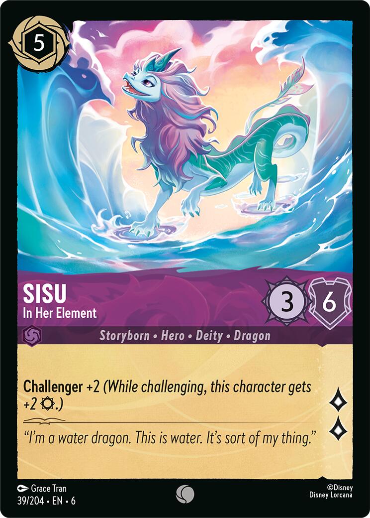 Sisu - In Her Element (39/204) [Azurite Sea] | Cards and Coasters CA