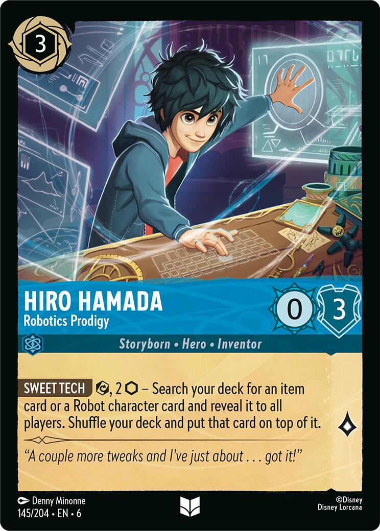 Hiro Hamada - Robotics Prodigy (145/204) [Azurite Sea] | Cards and Coasters CA