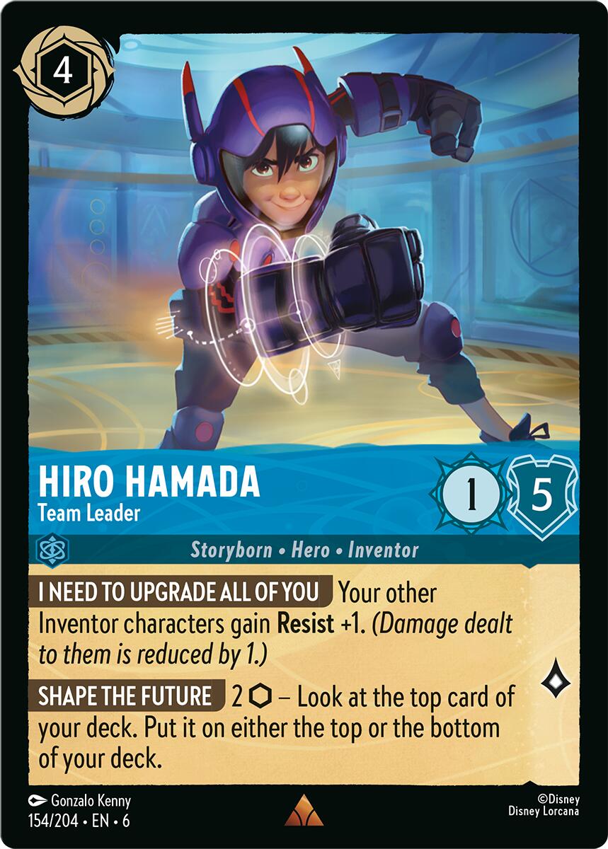 Hiro Hamada - Team Leader (154/204) [Azurite Sea] | Cards and Coasters CA