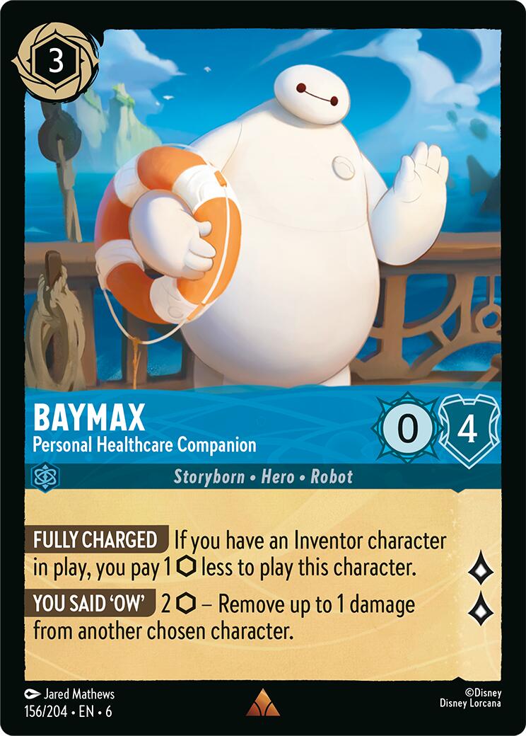 Baymax - Personal Healthcare Companion (156/204) [Azurite Sea] | Cards and Coasters CA