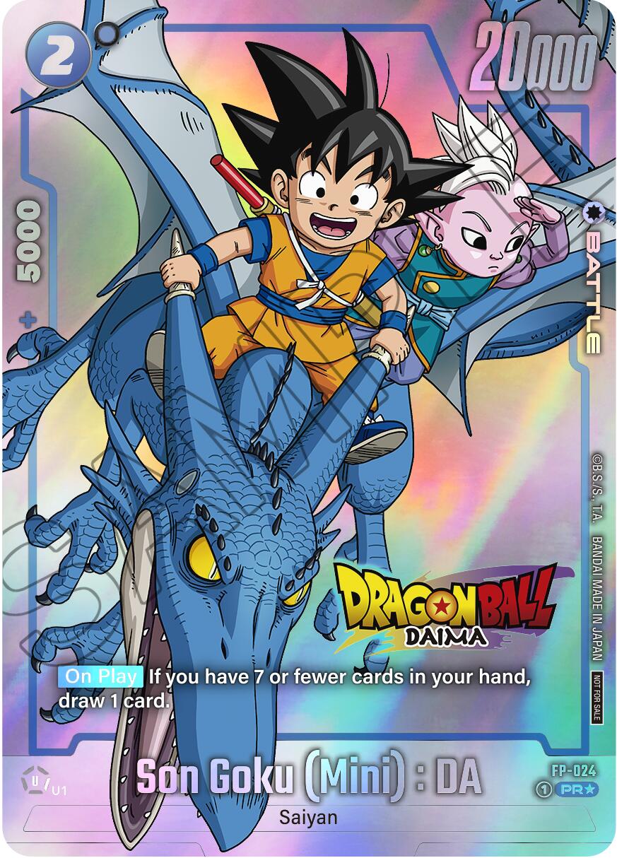 Son Goku (Mini) : DA (FP-024) (Dragon Ball DAIMA) [Fusion World Promotion Cards] | Cards and Coasters CA