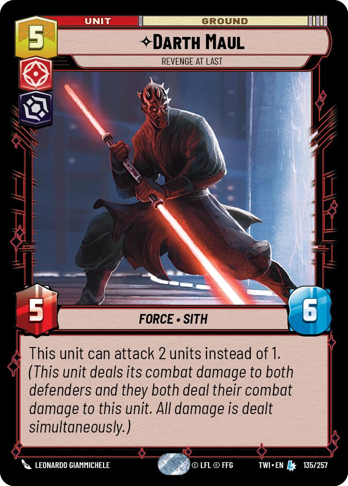 Darth Maul - Revenge at Last (135/257) (135/257) [Twilight of the Republic] | Cards and Coasters CA