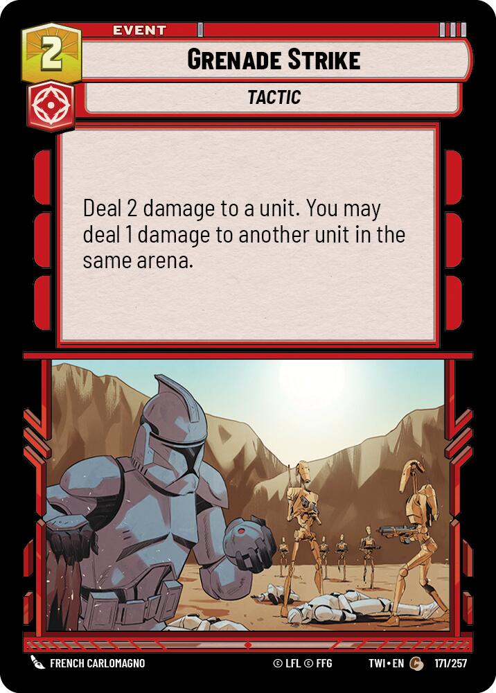 Grenade Strike (171/257) (171/257) [Twilight of the Republic] | Cards and Coasters CA