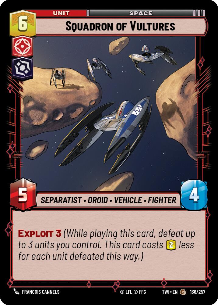 Squadron of Vultures (136/257) (136/257) [Twilight of the Republic] | Cards and Coasters CA