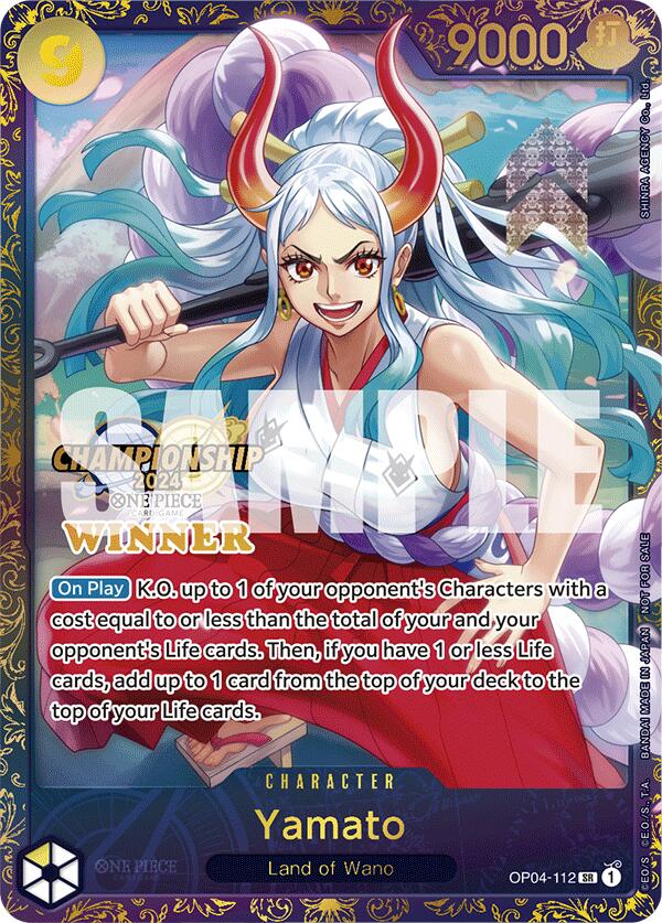 Yamato (Championship 2024 Finals Winner) [One Piece Promotion Cards] | Cards and Coasters CA