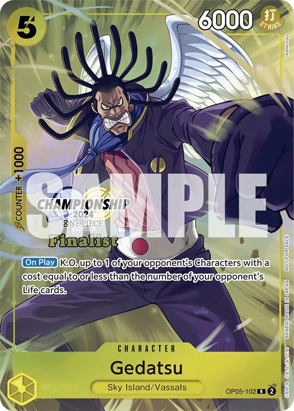 Gedatsu (Championship 2024 Finalist Card Set) [One Piece Promotion Cards] | Cards and Coasters CA