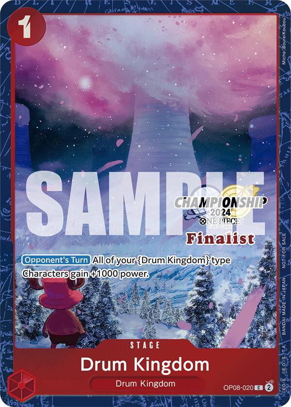 Drum Kingdom (Championship 2024 Finalist Card Set) [One Piece Promotion Cards] | Cards and Coasters CA