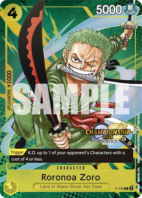 Roronoa Zoro (CS 2024 Event Pack) [One Piece Promotion Cards] | Cards and Coasters CA