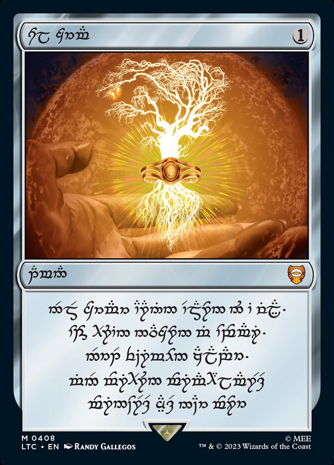 Sol Ring (408) (Elven) [The Lord of the Rings: Tales of Middle-Earth Commander] | Cards and Coasters CA
