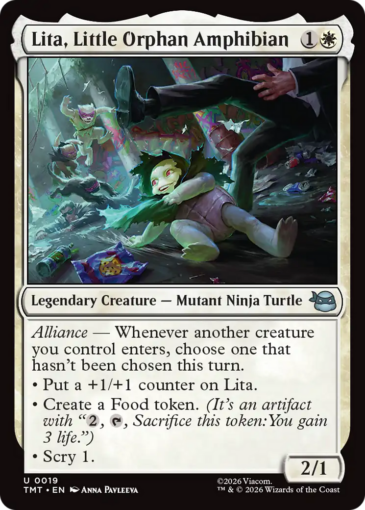 Lita, Little Orphan Amphibian [Teenage Mutant Ninja Turtles] | Cards and Coasters CA