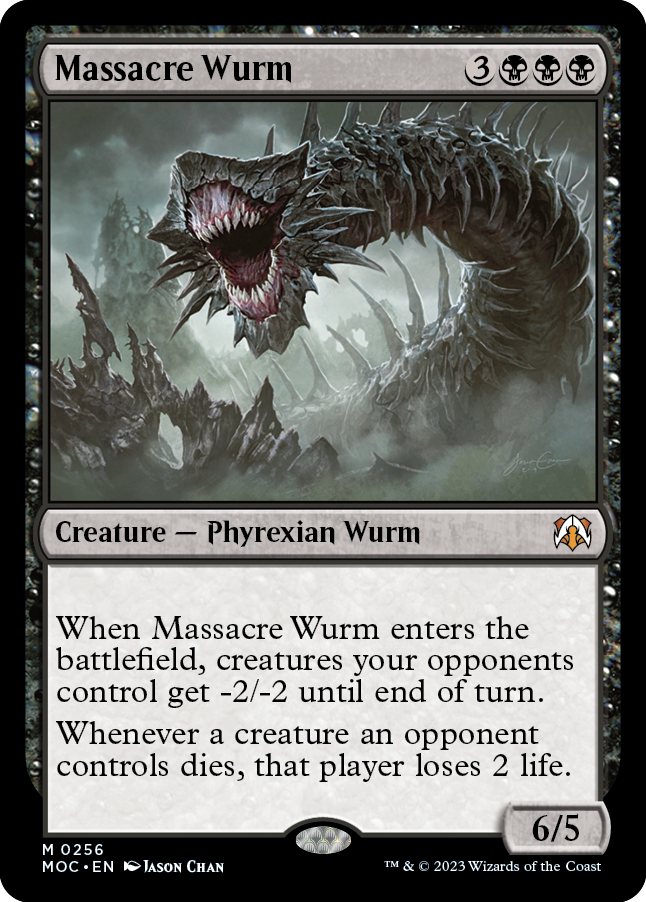 Massacre Wurm [March of the Machine Commander] | Cards and Coasters CA