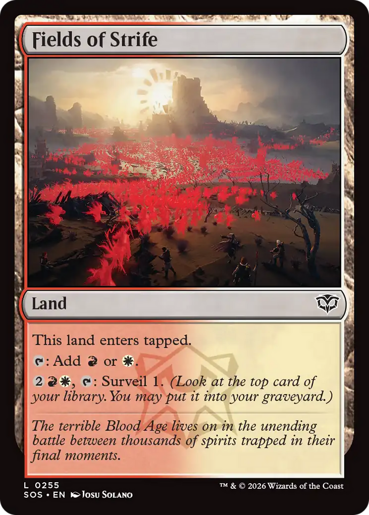 Fields of Strife [Secrets of Strixhaven] | Cards and Coasters CA
