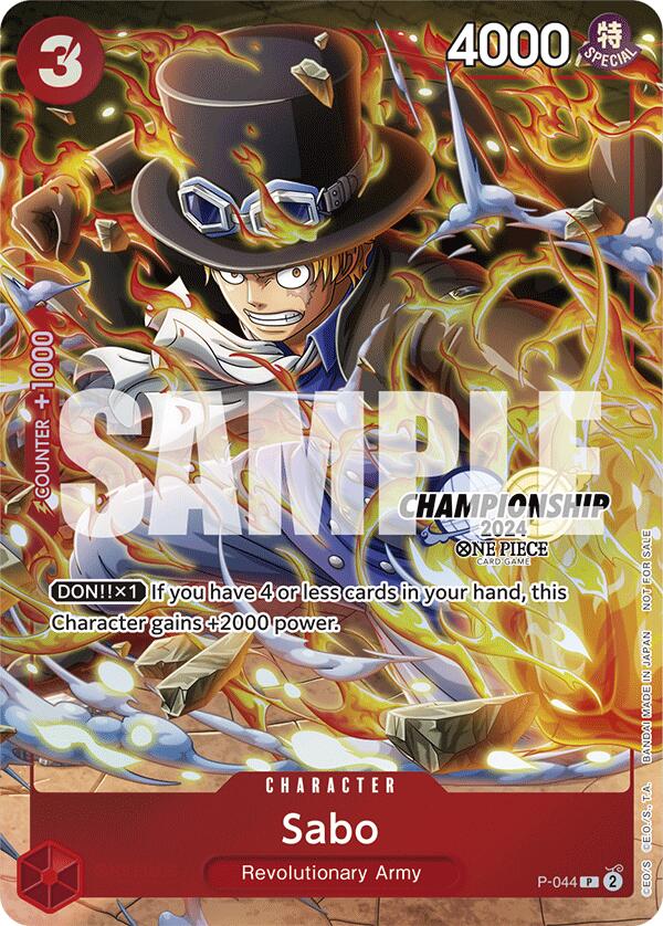 Sabo (CS 2024 Event Pack Finalist) [One Piece Promotion Cards] | Cards and Coasters CA