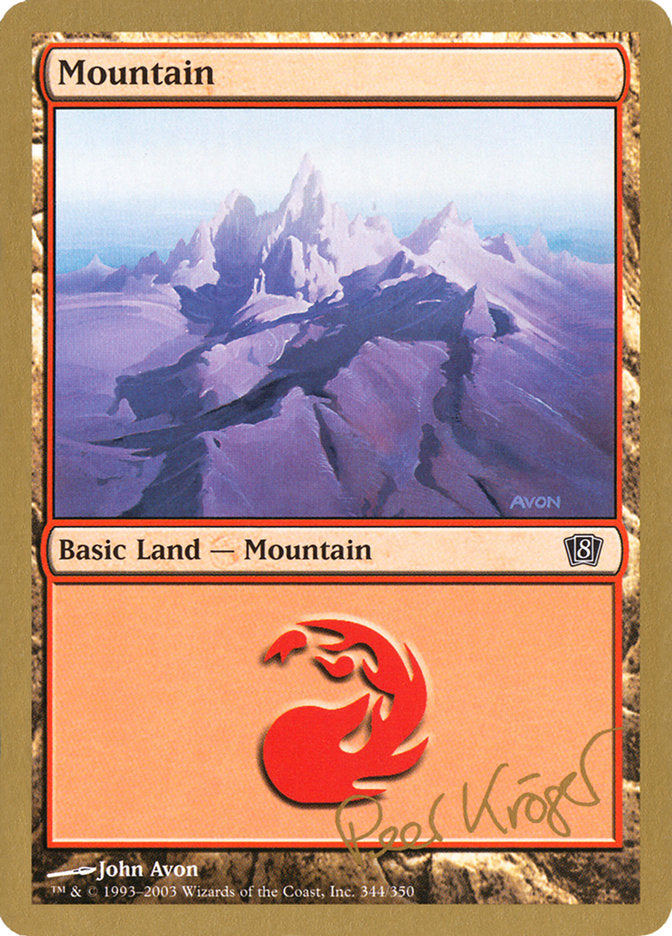 Mountain (344) (Peer Kroger) [World Championship Decks 2003] | Cards and Coasters CA