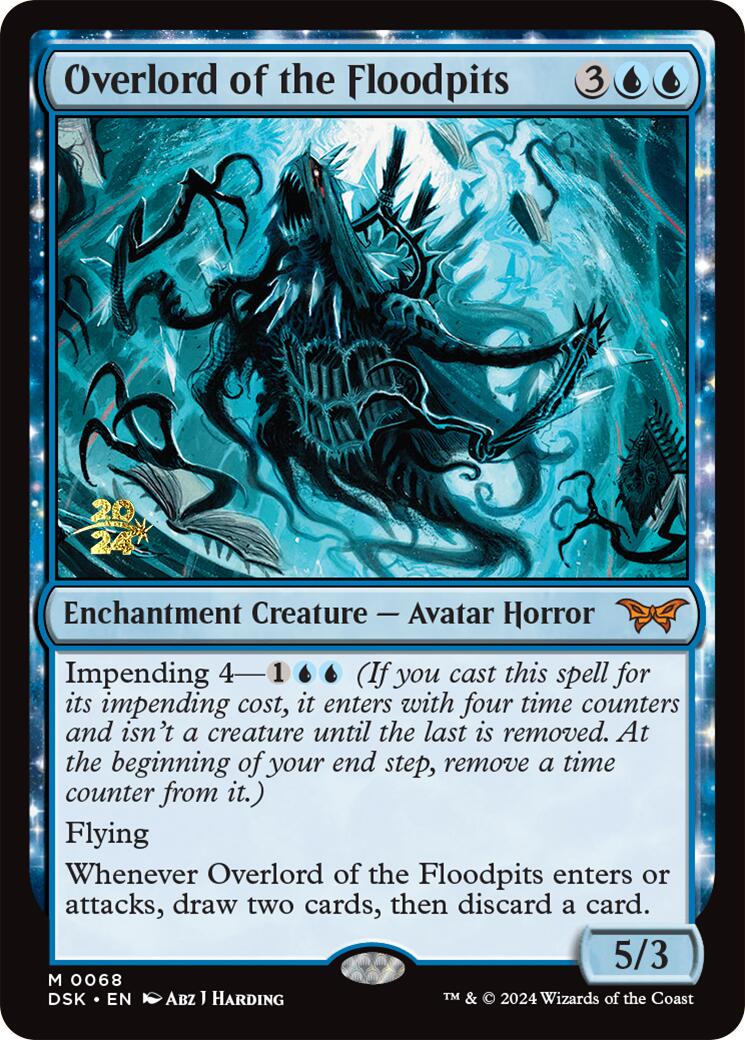 Overlord of the Floodpits [Duskmourn: House of Horror Prerelease Promos] | Cards and Coasters CA