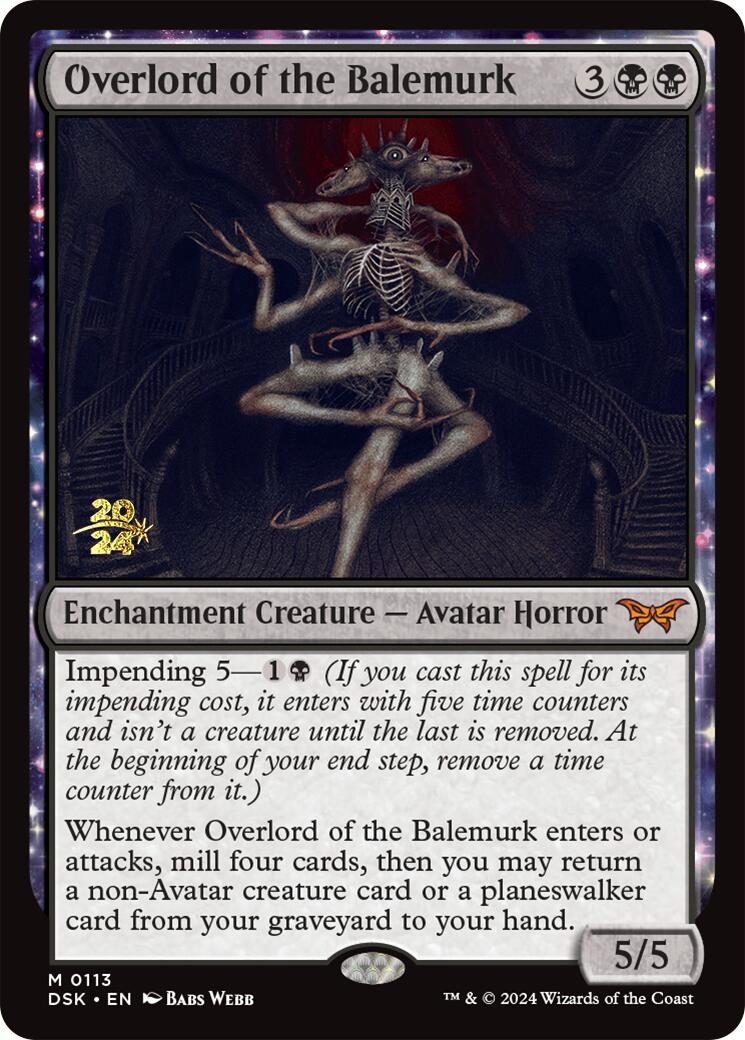 Overlord of the Balemurk [Duskmourn: House of Horror Prerelease Promos] | Cards and Coasters CA