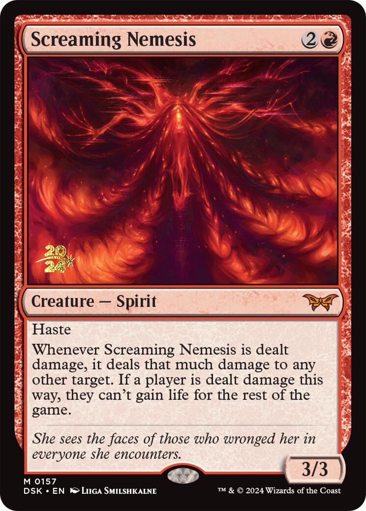 Screaming Nemesis [Duskmourn: House of Horror Prerelease Promos] | Cards and Coasters CA