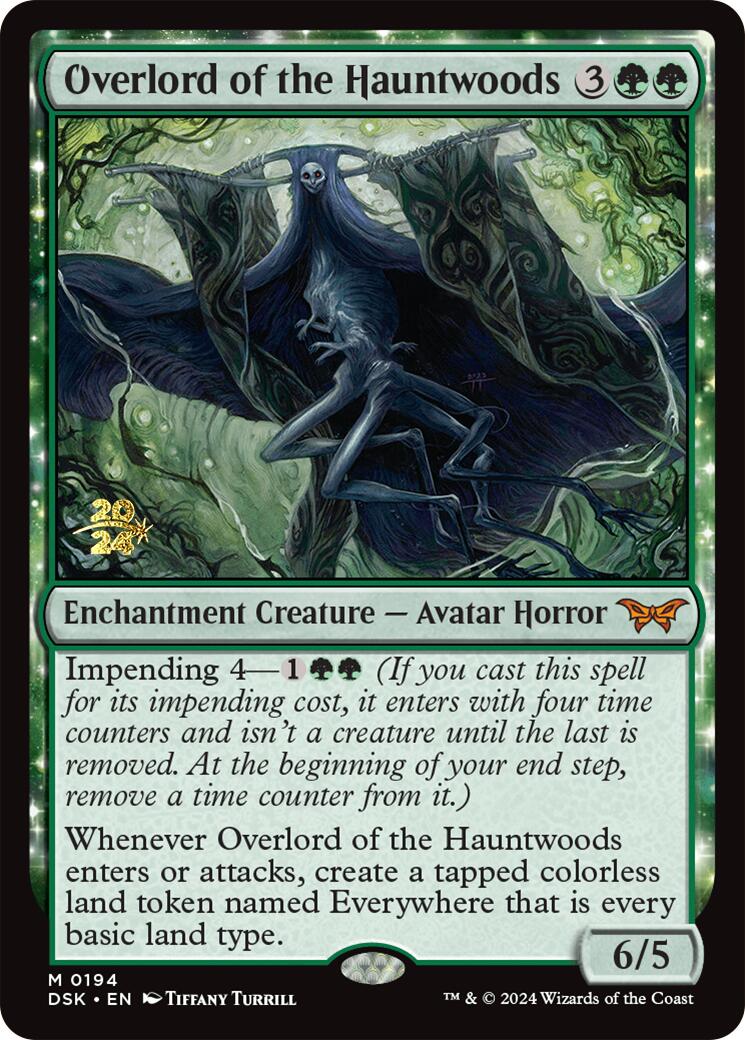 Overlord of the Hauntwoods [Duskmourn: House of Horror Prerelease Promos] | Cards and Coasters CA