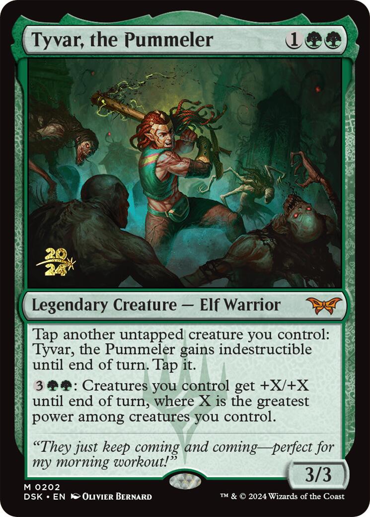 Tyvar, the Pummeler [Duskmourn: House of Horror Prerelease Promos] | Cards and Coasters CA