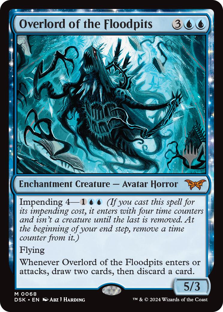 Overlord of the Floodpits [Duskmourn: House of Horror Promos] | Cards and Coasters CA