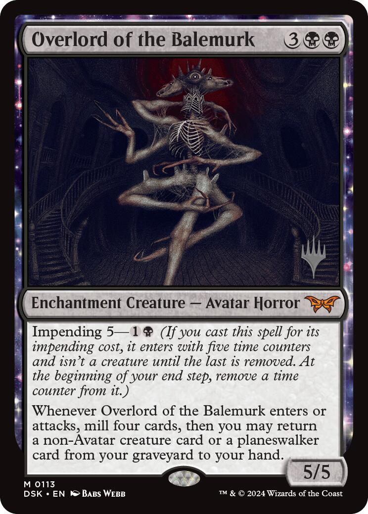 Overlord of the Balemurk [Duskmourn: House of Horror Promos] | Cards and Coasters CA