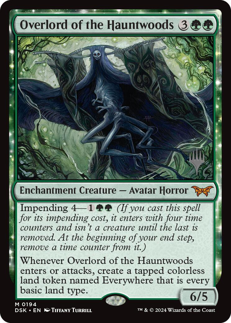 Overlord of the Hauntwoods [Duskmourn: House of Horror Promos] | Cards and Coasters CA