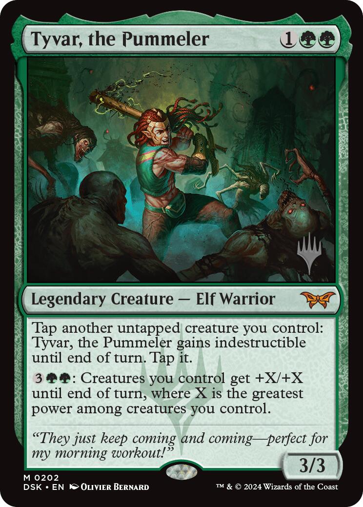 Tyvar, the Pummeler [Duskmourn: House of Horror Promos] | Cards and Coasters CA