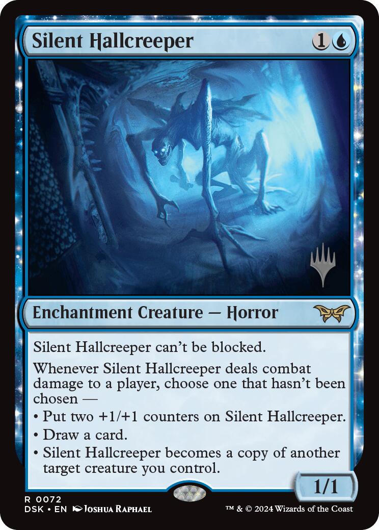 Silent Hallcreeper [Duskmourn: House of Horror Promos] | Cards and Coasters CA