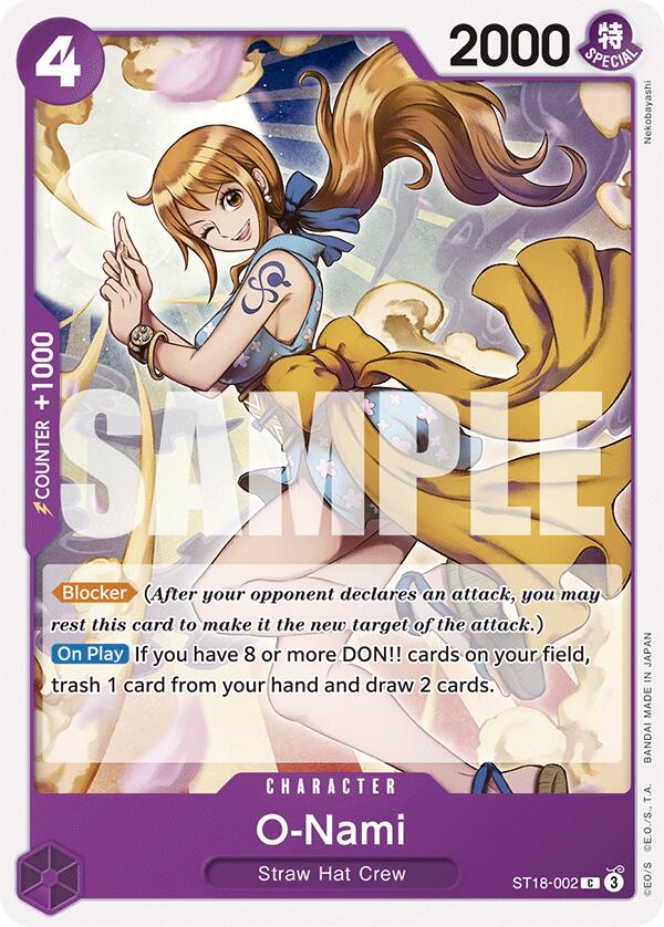 O-Nami [Starter Deck: PURPLE Monkey.D.Luffy] | Cards and Coasters CA