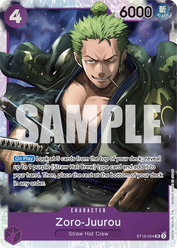 Zoro-Juurou [Starter Deck: PURPLE Monkey.D.Luffy] | Cards and Coasters CA