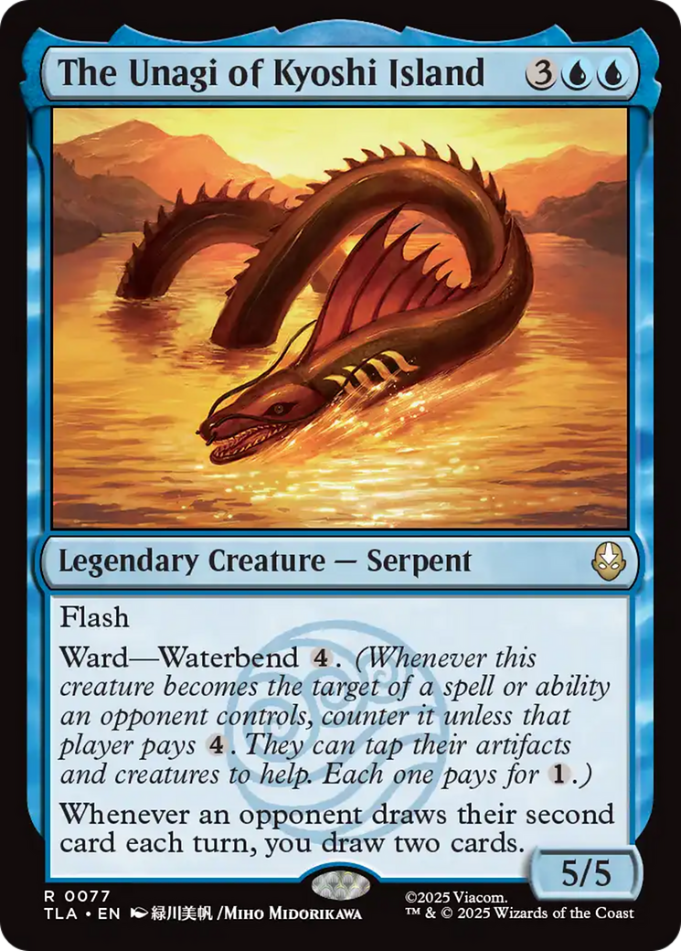 The Unagi of Kyoshi Island [Avatar: The Last Airbender] | Cards and Coasters CA