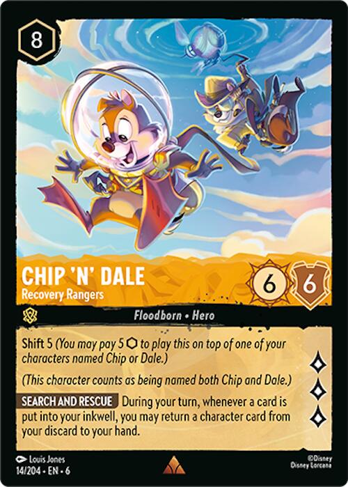 Chip 'n' Dale - Recovery Rangers (14/204) [Azurite Sea] | Cards and Coasters CA