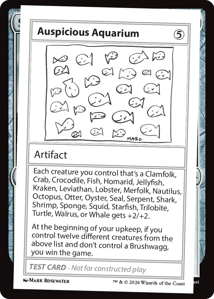 Auspicious Aquarium [Mystery Booster Playtest Cards] | Cards and Coasters CA