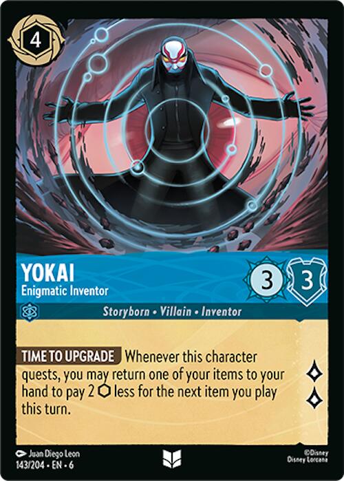 Yokai - Enigmatic Inventor (143/204) [Azurite Sea] | Cards and Coasters CA