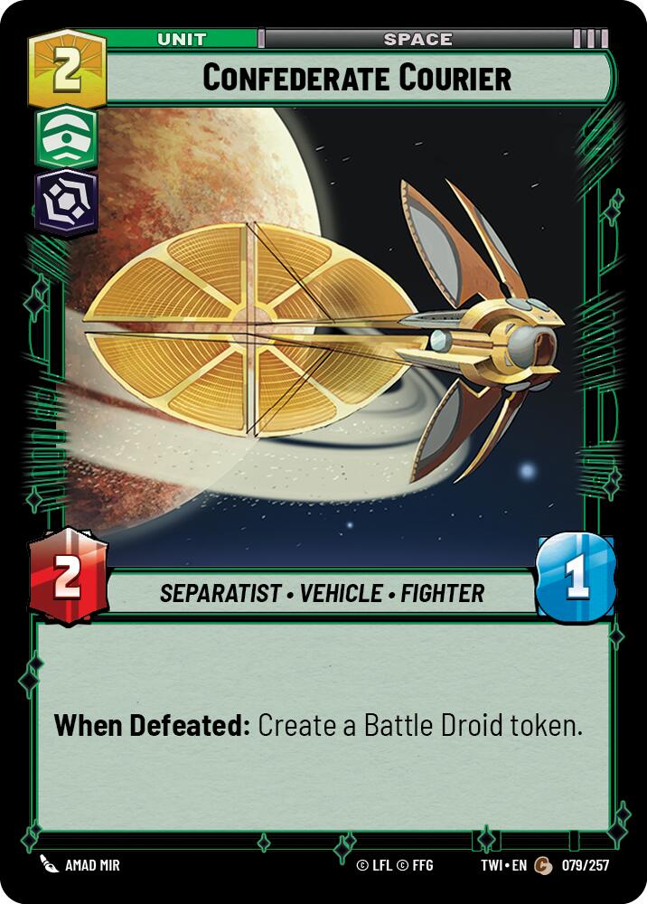 Confederate Courier (079/257) (079/257) [Twilight of the Republic] | Cards and Coasters CA