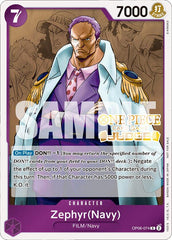 Zephyr (Navy) (Judge Pack Vol. 4) [One Piece Promotion Cards] | Cards and Coasters CA