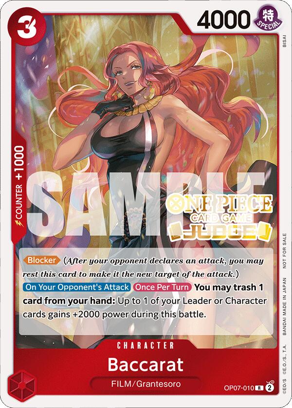 Baccarat (Judge Pack Vol. 4) [One Piece Promotion Cards] | Cards and Coasters CA