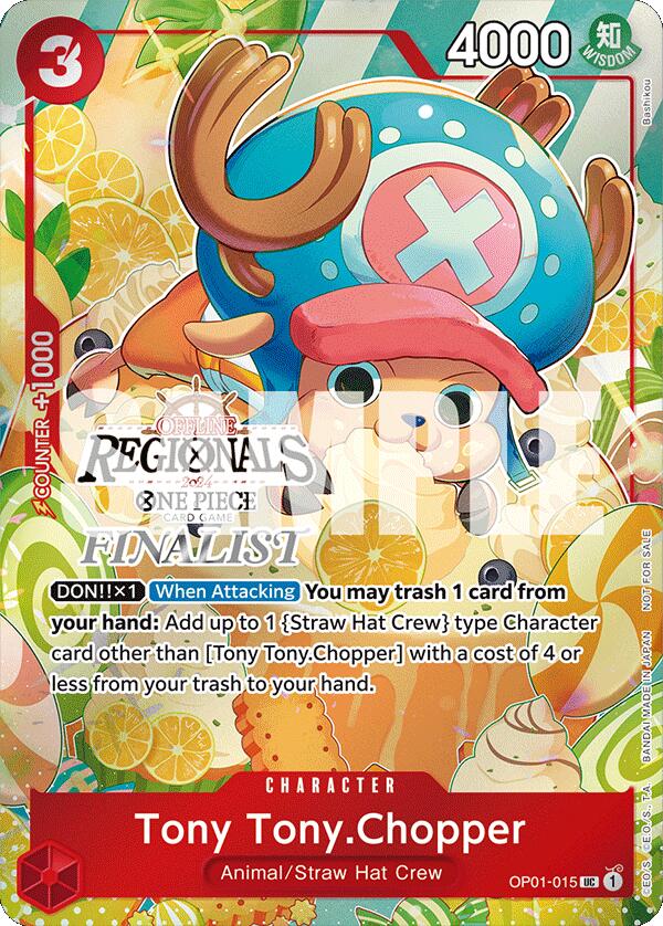 Tony Tony.Chopper (Offline Regional 2024 Vol. 3) [Finalist] [One Piece Promotion Cards] | Cards and Coasters CA