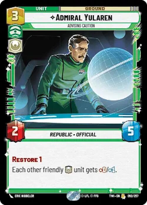 Admiral Yularen (092/257) [Twilight of the Republic] | Cards and Coasters CA